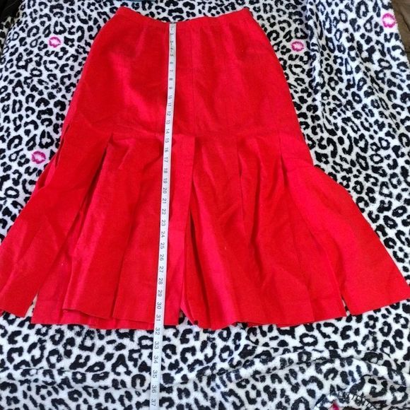 Pure Linen 🌟 4 For $15 Red Skirt - Picture 6 of 12